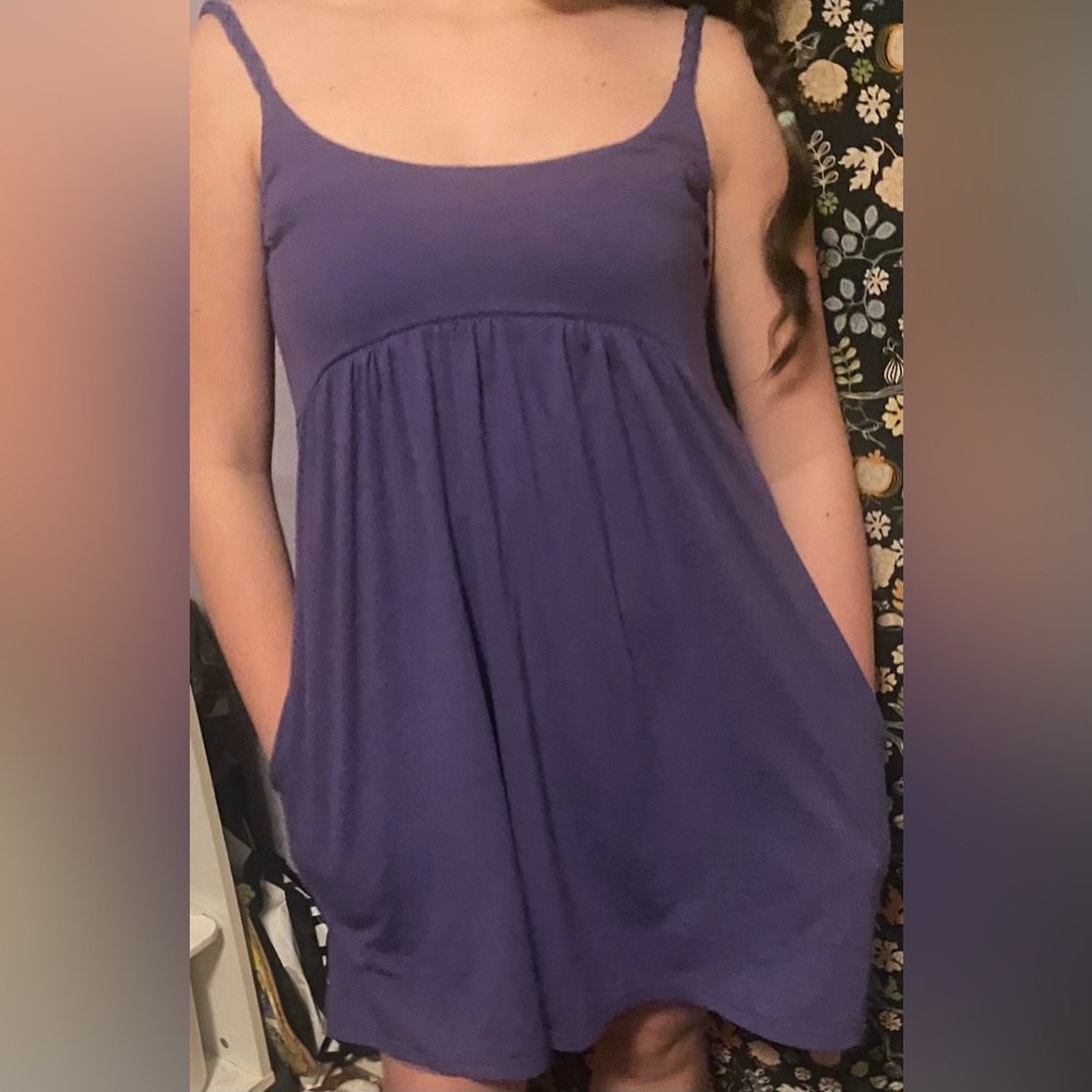 Urban Outfitters Lux Purple Empire Waist Strappy babydoll sun dress